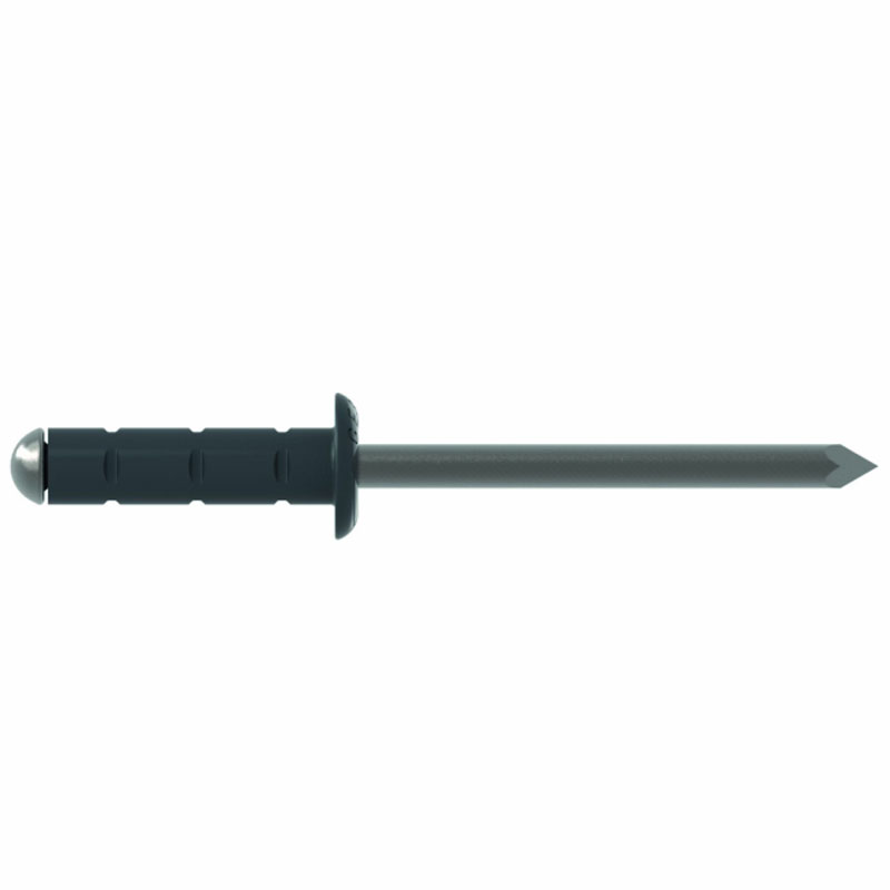 PolyGrip blind rivets alu/stainless 4.8 x 17 dome head RAL 7011 Iron grey
