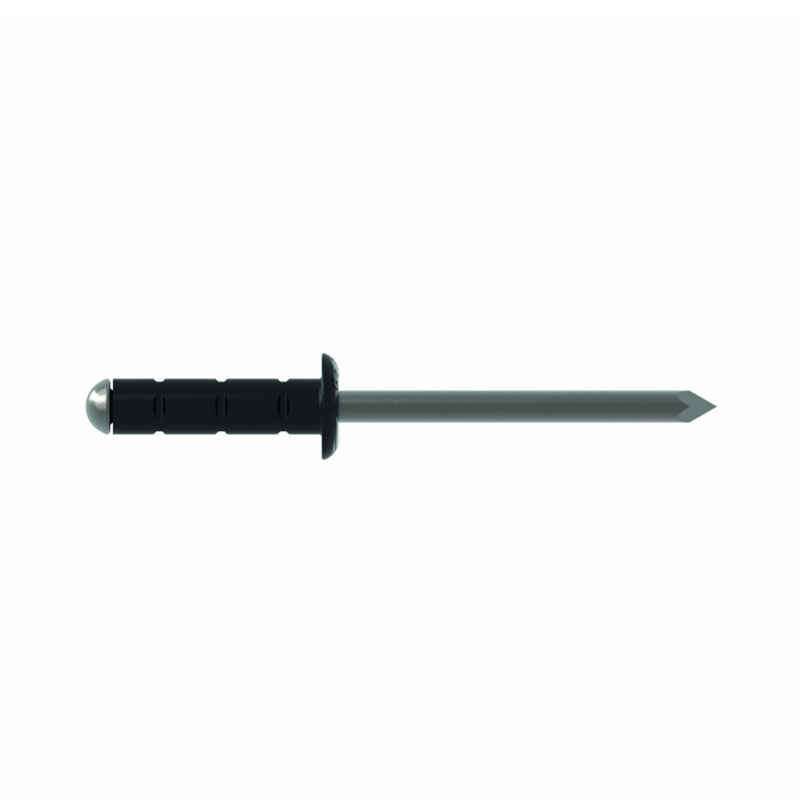 PolyGrip blind rivets alu/stainless 3.2 x 8 dome head RAL 9005 Jet black