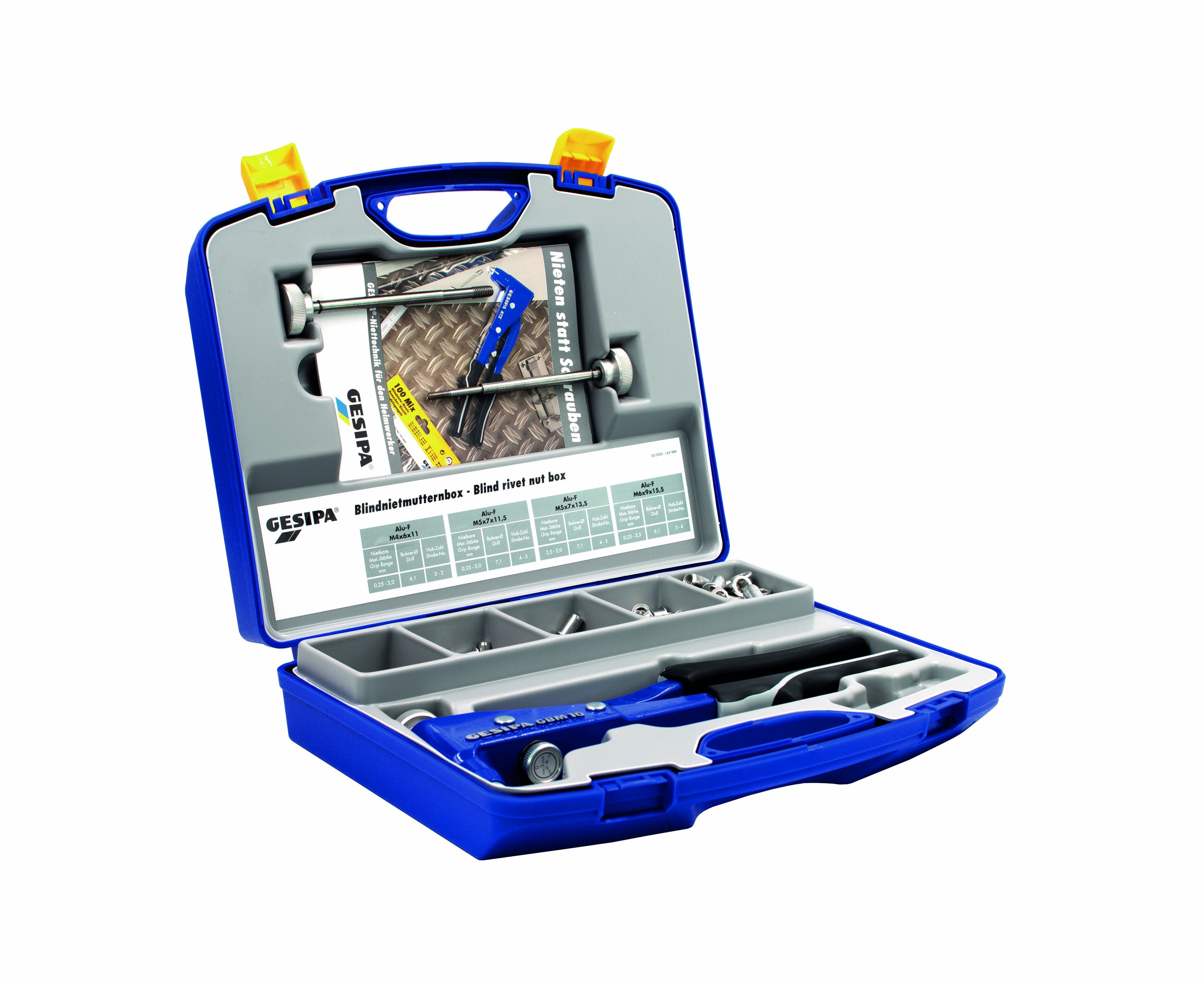 Blind rivet nut box